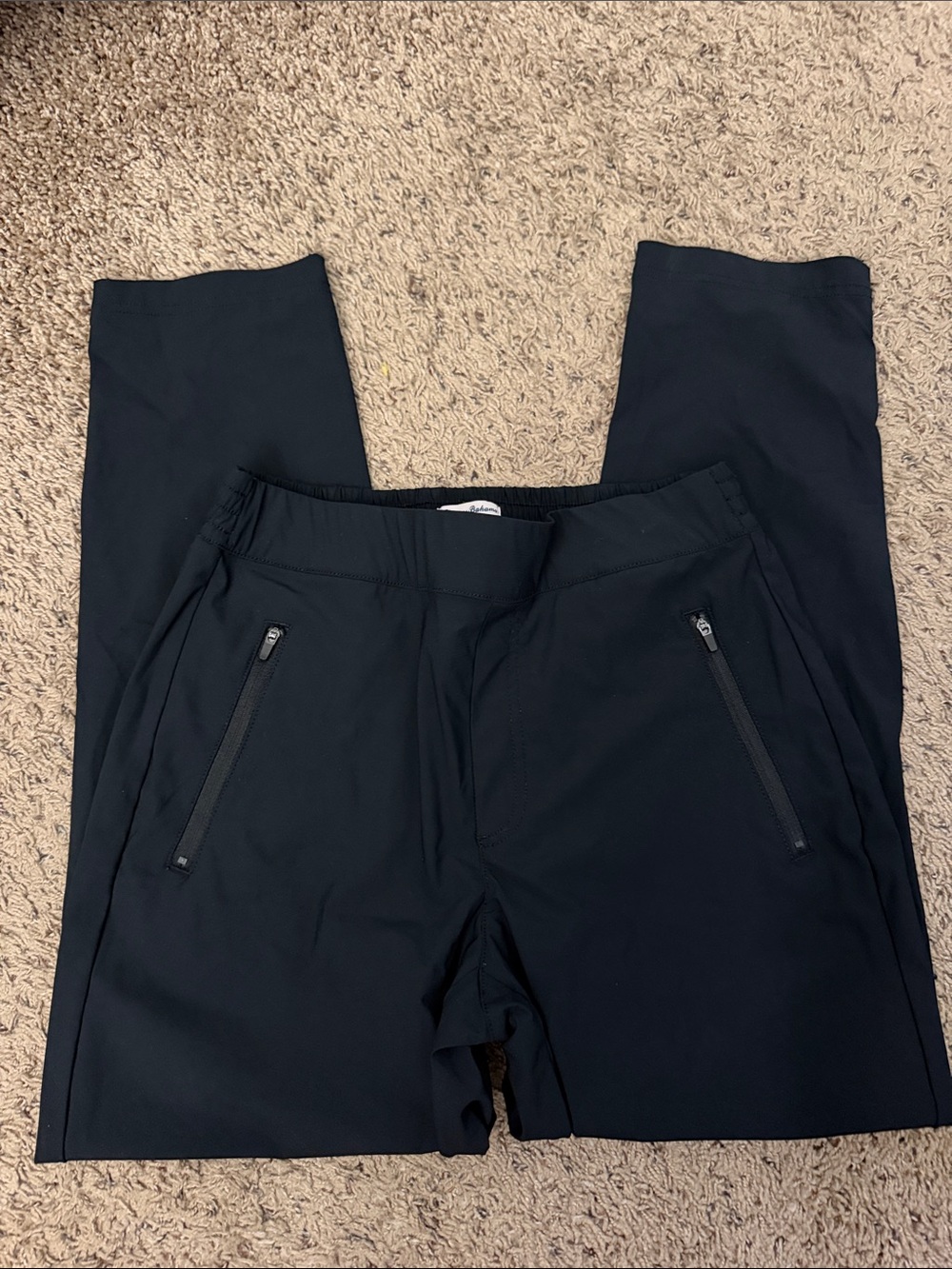Tommy Bahama Black Performance Joggers with Zip Pockets
